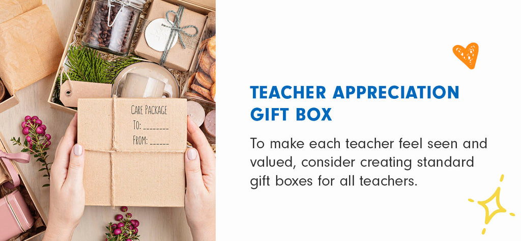 A teacher appreciation gift box set