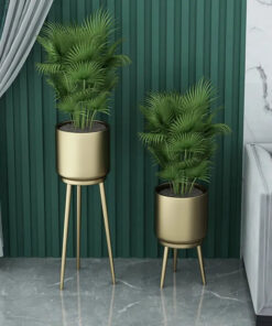 Nordic Metal Tripod Plant Stand Removable Planter Pot (Set of 2)